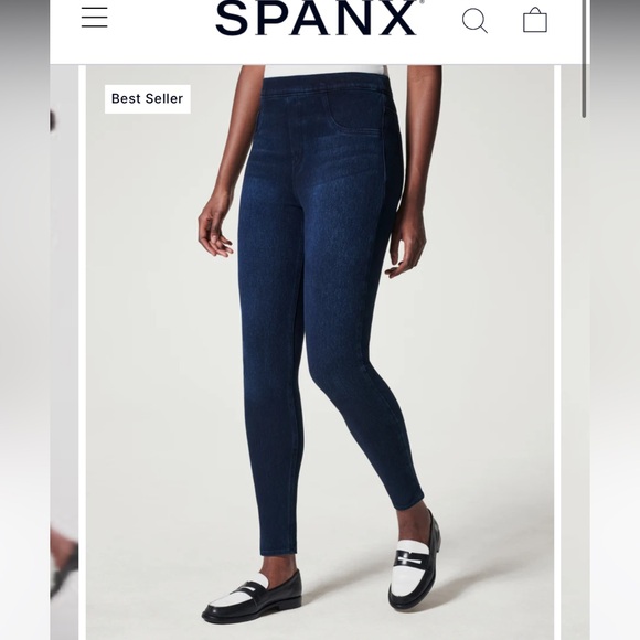 SPANX Denim - Spanx Petite Jean-ish Leggings Women’s Size Small